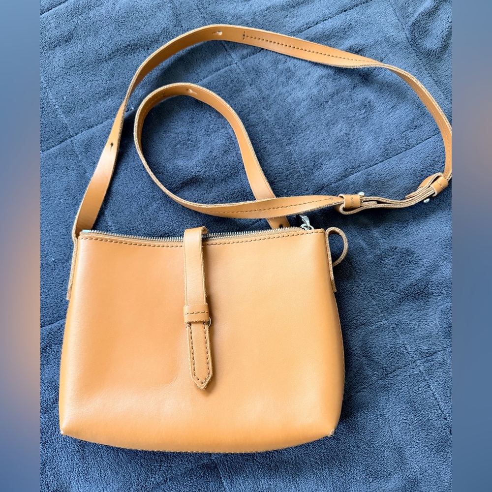 J. Crew leather cross body with adjustable strap